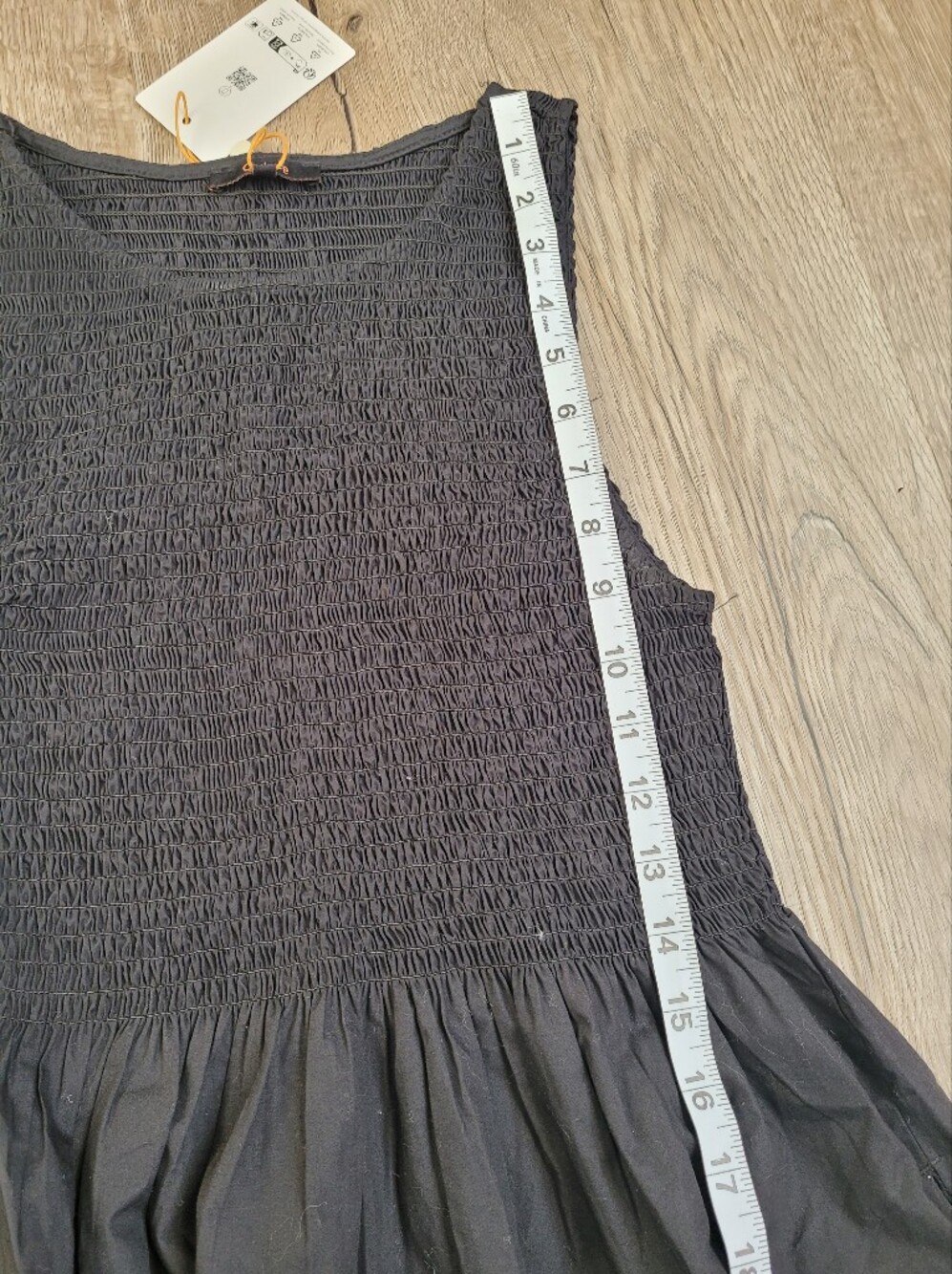 NWT Quince 100% Organic Cotton Poplin Boat Neck Maxi Dress - Black XS - Picture 9 of 10